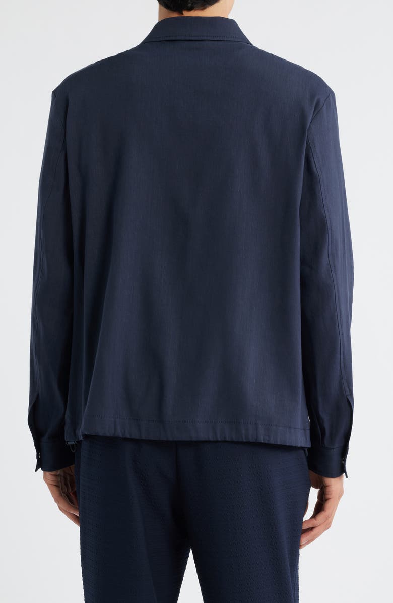 BOSS Carper Linen Blend Jacket, Alternate, color, Dark Blue