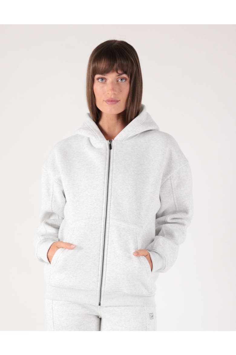 Buffalo Full Zip, Main, color, White Heather