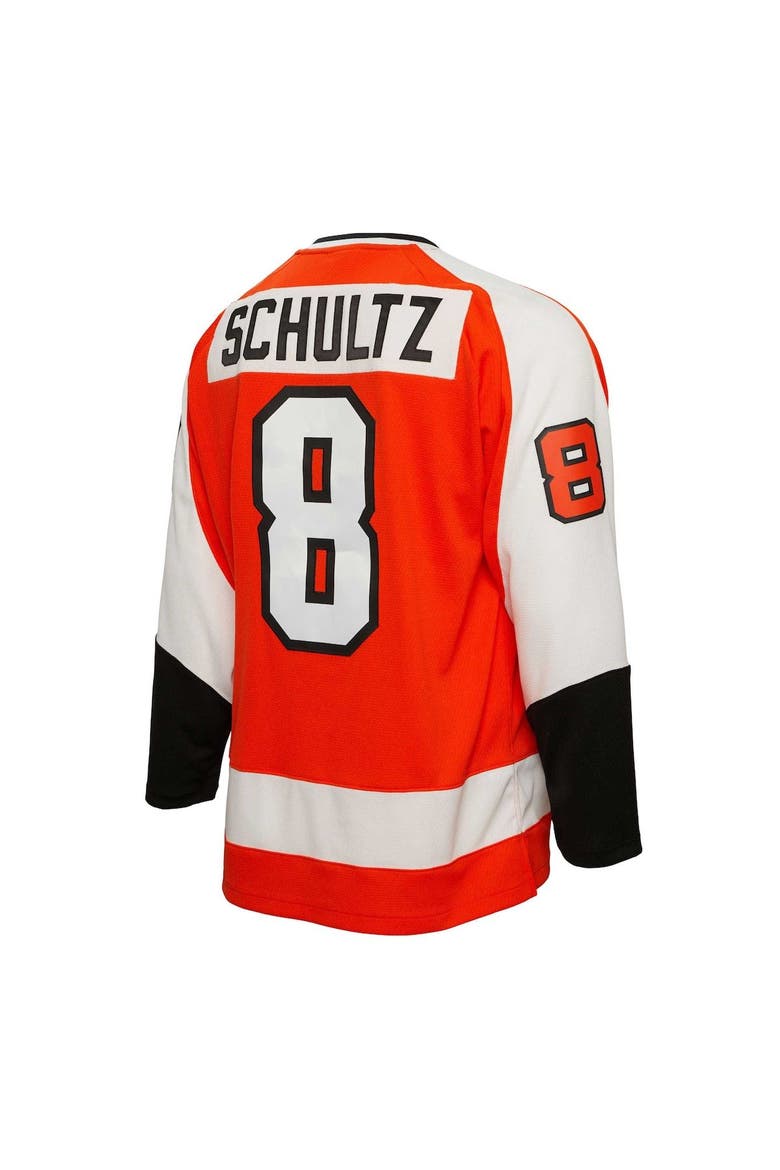 Men's Mitchell & Ness Dave Schultz Orange Philadelphia Flyers  1974/75 Blue Line Player Jersey, Alternate, color, Orange