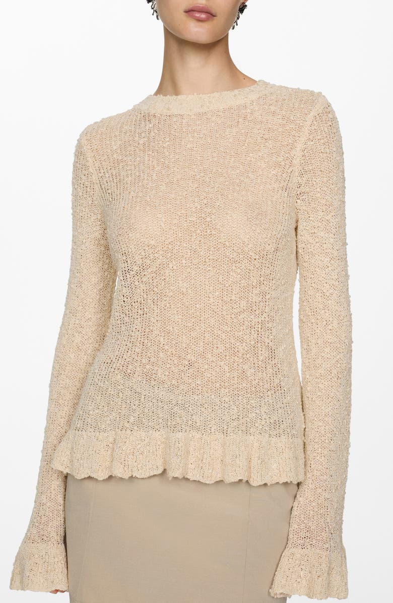 MANGO Textured Knit Sweater, Main, color, 