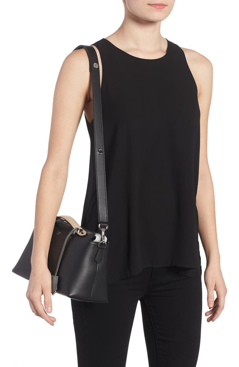 Fendi 'Medium By the Way' Colorblock Leather Shoulder Bag, Alternate, color,