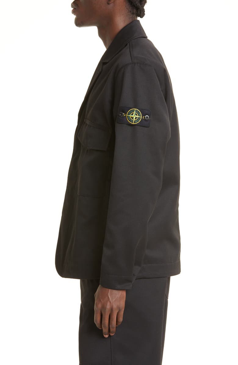 Stone Island Gabardine Workwear Jacket, Alternate, color, 