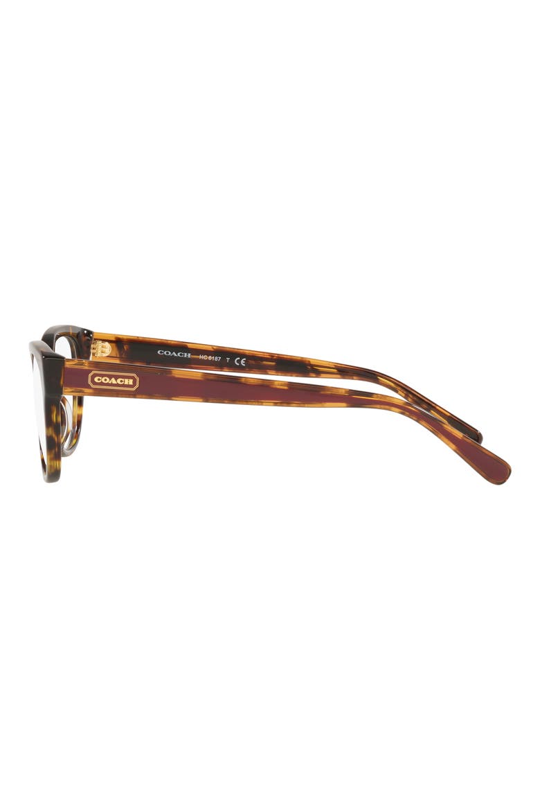 52mm Pillow Optical Glasses, Alternate, color, DARK TORTOISE