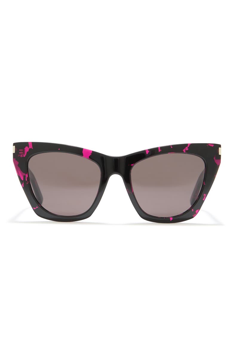 55mm Cat Eye Sunglasses, Main, color, HAVANA BLACK
