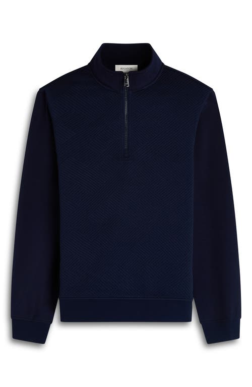Bugatchi Soft Touch Quarter Zip In Blue