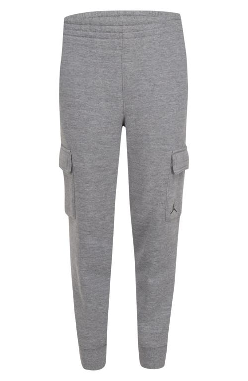 Jordan Kids' Jdb Essentials Cotton Blend Cargo Pants In Heather Carbon