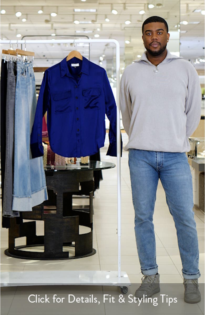 Silk Flap Pocket Button-Up Shirt, sales video thumbnail