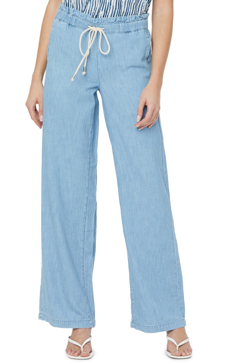 NYDJ Paperbag High Waist Wide Leg Denim Pants, Main, color,