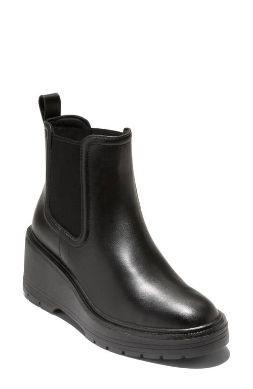 Cole Haan Zerogrand Cityquest Waterproof Wedge Chelsea Boot In Black