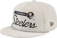 New Era Men's New Era Gray Pittsburgh Steelers Cord Rope Corduroy 9FIFTY Snapback Hat