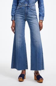 Madewell Flared Wide Leg Crop Jeans