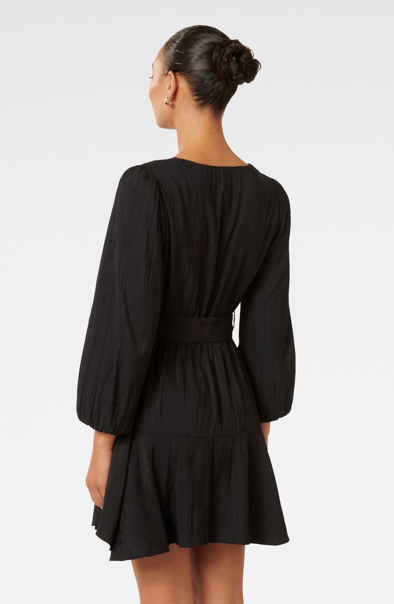 Ever New Danica Belted Long Sleeve Minidress, Alternate, color, 