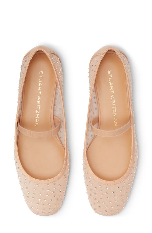 Stuart Weitzman Arabella Mary Jane Ballet Flat In Ginger