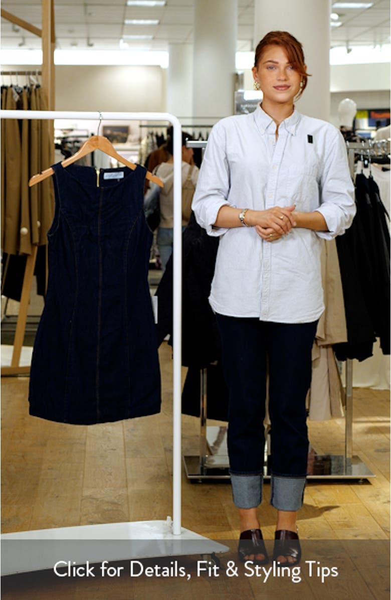 Calyx Sleeveless Denim Minidress, sales video thumbnail