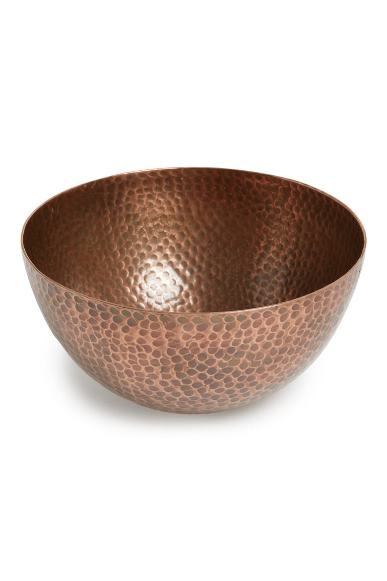 Hammered Copper Bowl, Main, color, COPPER