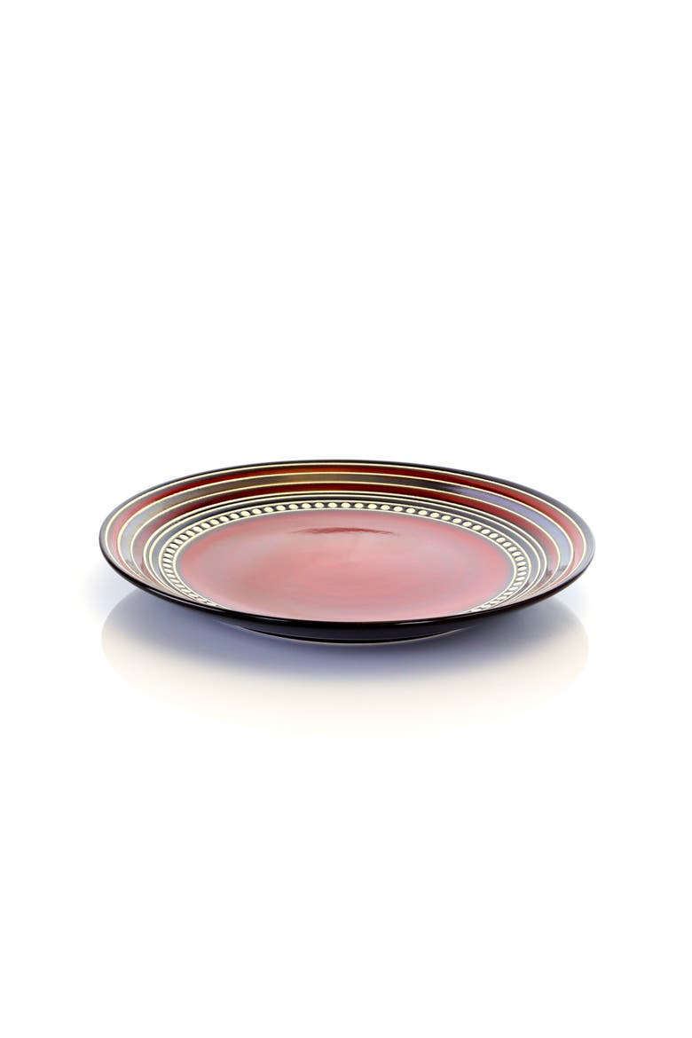 Cafe Versailles 16 Piece Double Bowl Dinnerware Set -, Alternate, color, Red