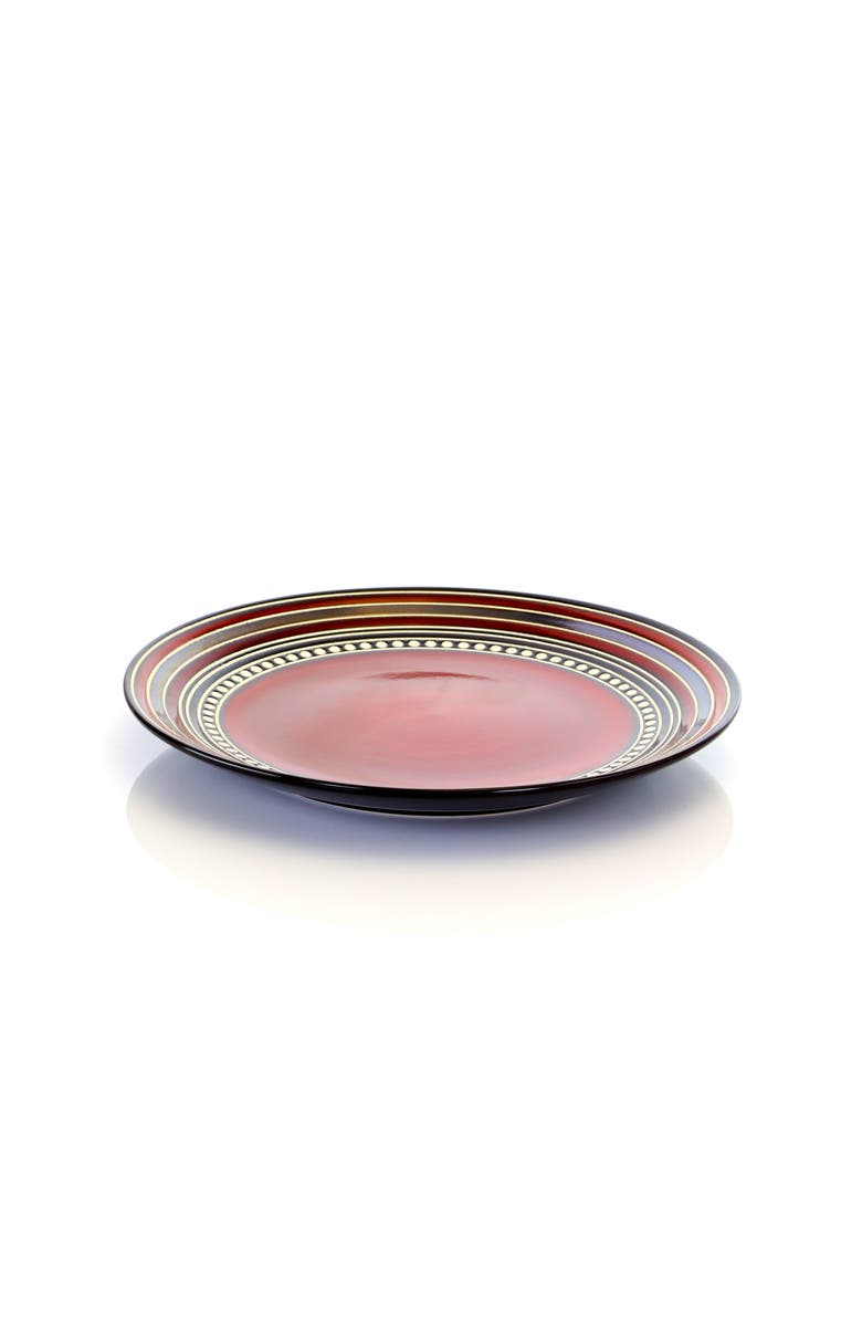 Gibson Cafe Versailles 16 Piece Double Bowl Dinnerware Set -, Alternate, color, Red