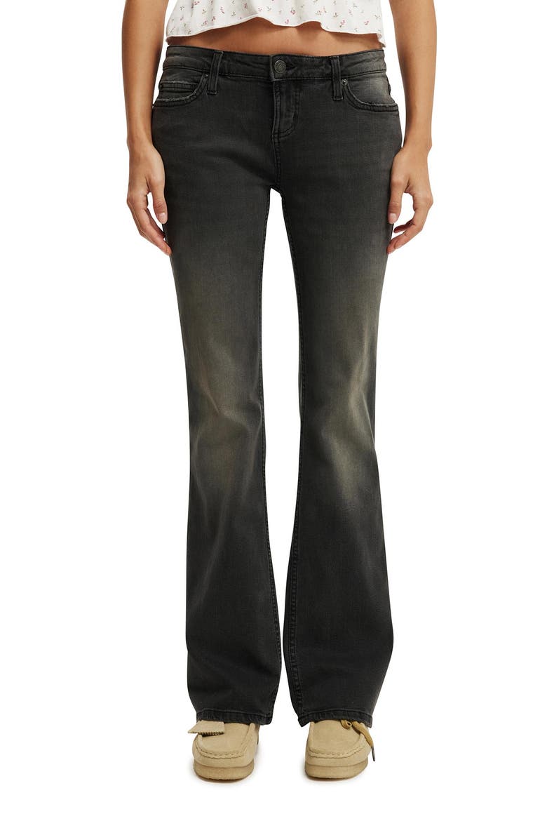 Women's Low Rise Bootcut Jean, Main, color, Muse Black