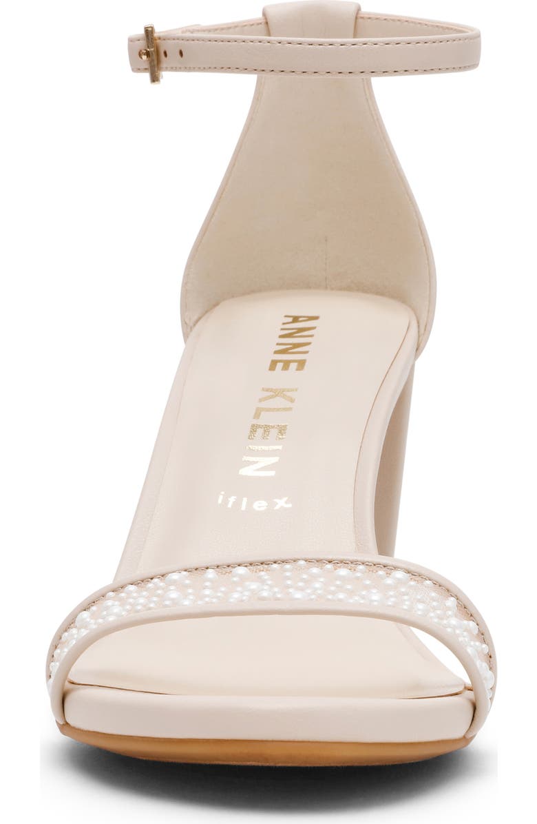 Anne Klein Kourtney Ankle Strap Sandal, Alternate, color, Bone