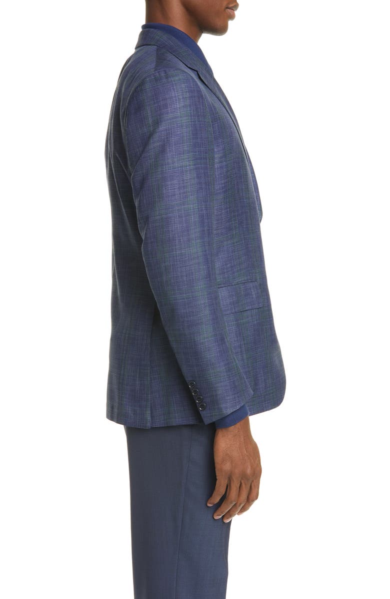ZEGNA Ermenegildo Zegna Milano Easy Classic Fit Mélange Wool & Silk Sport Coat, Alternate, color,
