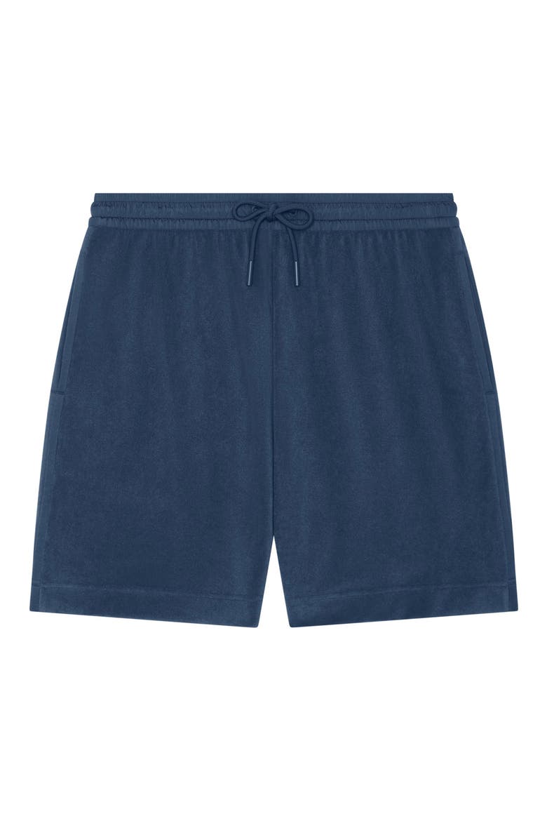 Courtside Terry Shorts, Alternate, color, INKWELL