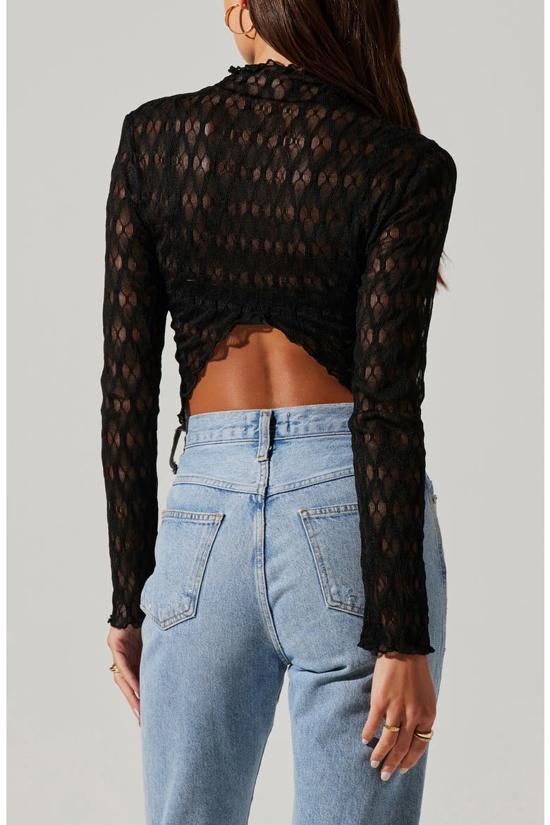 Dorset Mesh Top, Alternate, color, BLACK