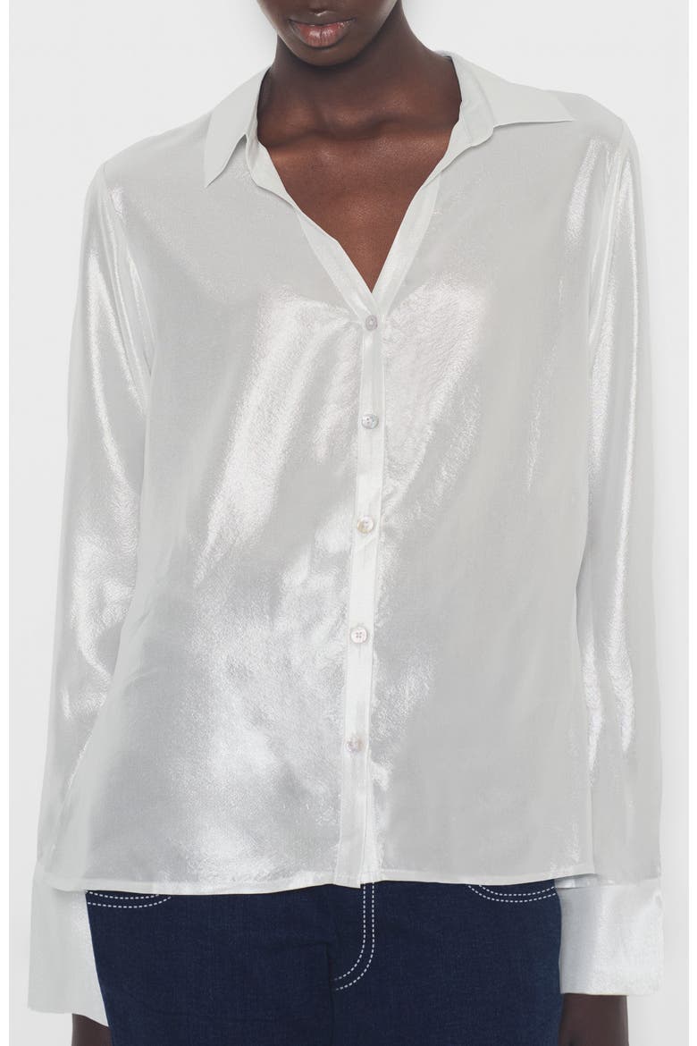 Frosted Blouse, Alternate, color, Frosted White