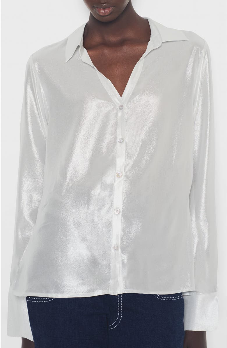 AS by DF Frosted Blouse, Alternate, color, Frosted White