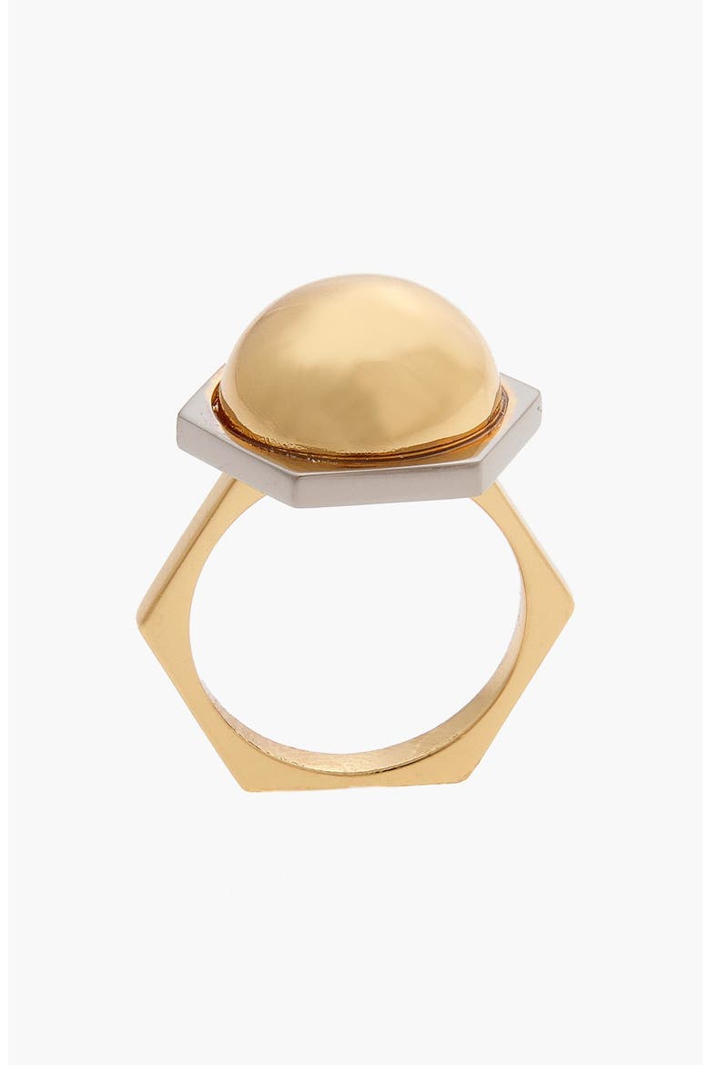 'Mia' Dome Ring, Main, color, GOLD