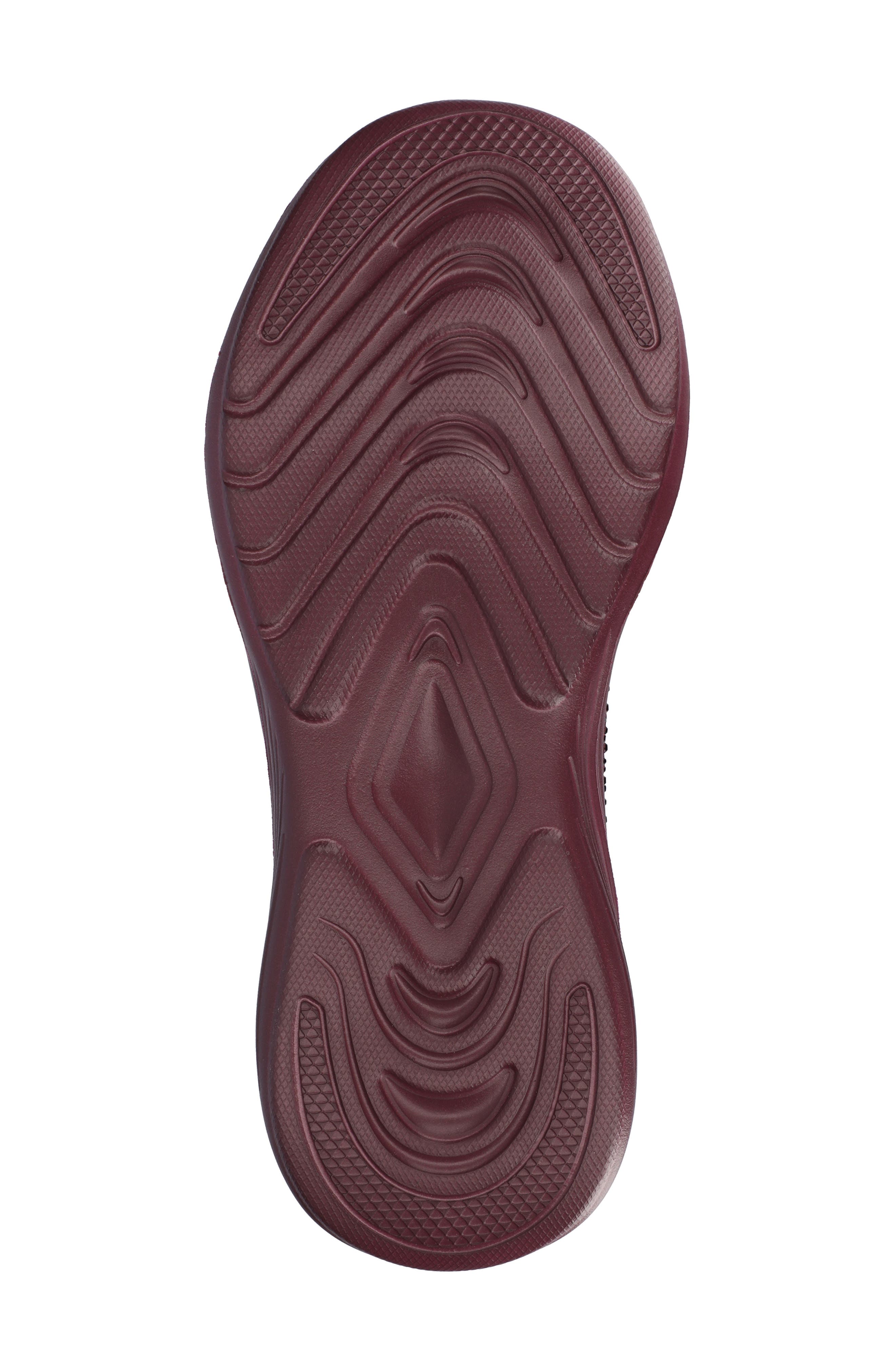 Linnea Knit Sneaker, Alternate, color, WINE/BLING