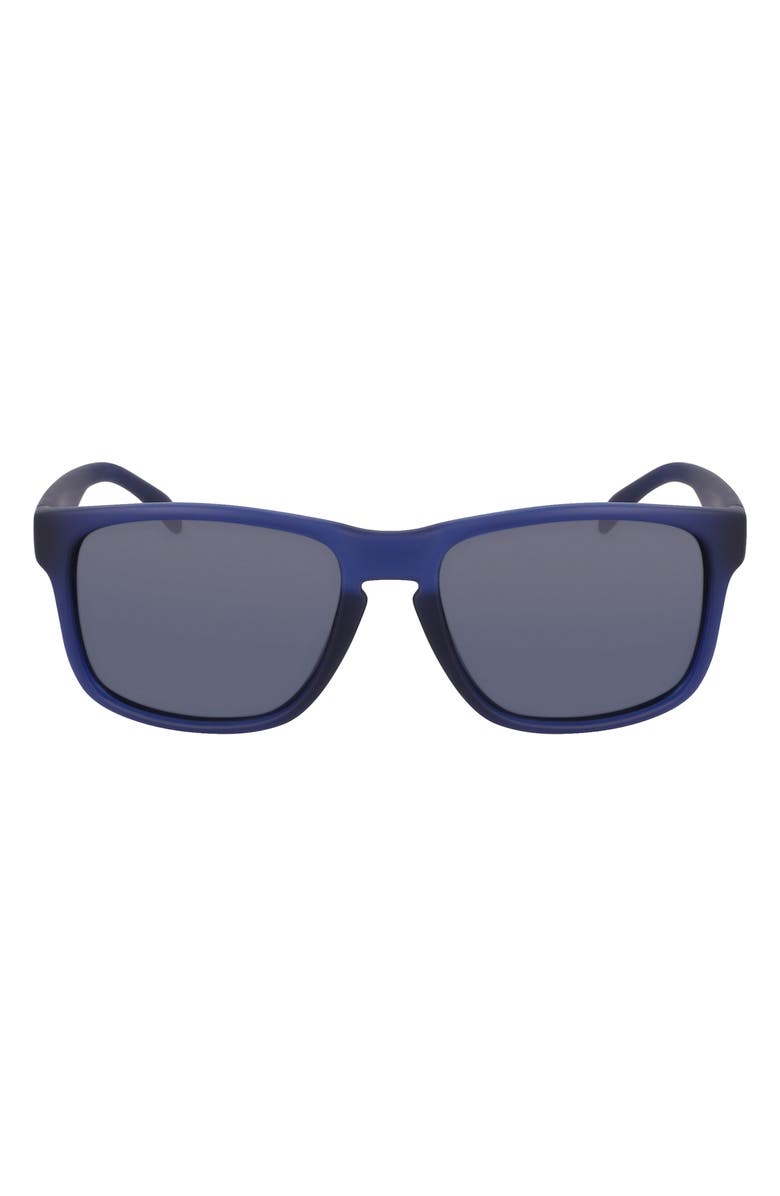 Cole Haan 57mm Squared Polarized Sunglasses, Main, color, Navy Crystal