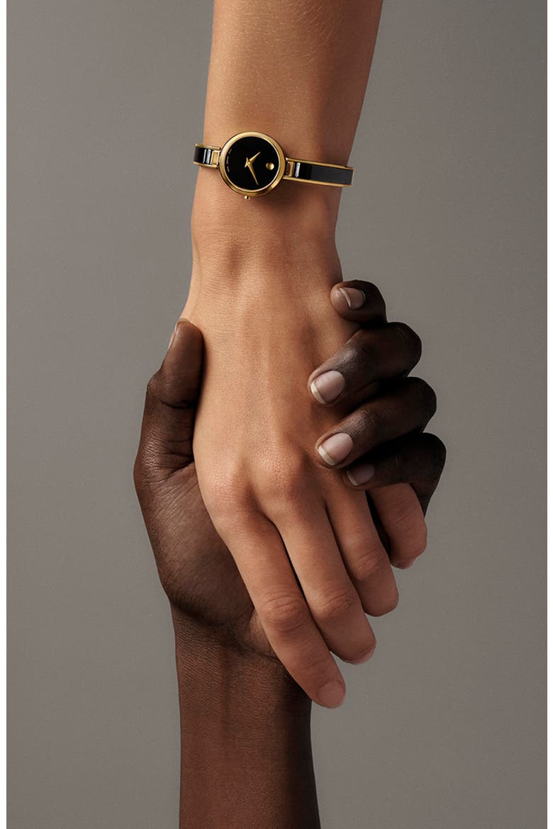 Moda Bracelet Watch, 24mm, Alternate, color, BLACK