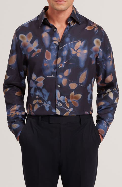 Kalmill Print Button-Up Shirt