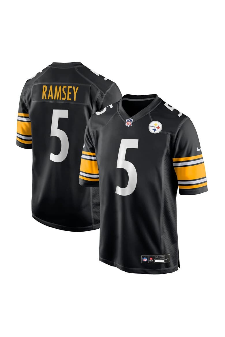 Men's Nike Jalen Ramsey  Black Pittsburgh Steelers Team Game Jersey, Main, color, Black