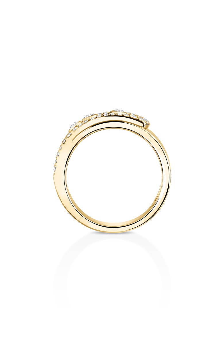 Messika Move Noa Pavé Diamond Band Ring, Alternate, color, Yellow Gold