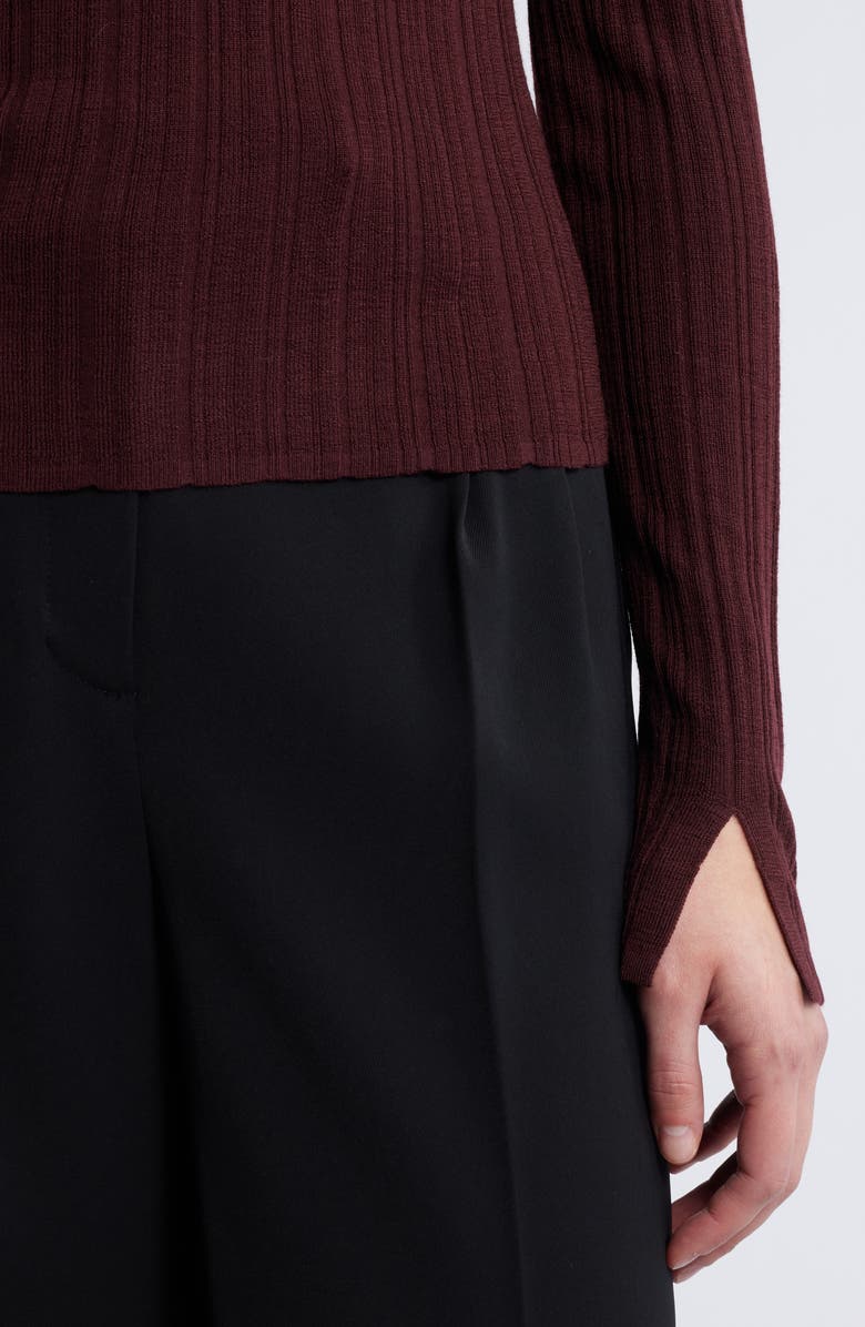 & Other Stories Merino Wool Top, Alternate, color, Red Dark