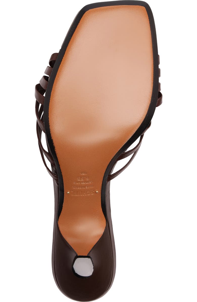 Schutz Tara Interlaced Slide Sandal, Alternate, color, Chestnut Brown