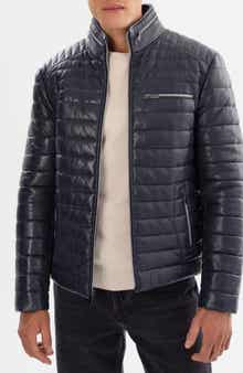 Flavio Leather Puffer Jacket