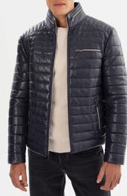 REGENCY Flavio Leather Puffer Jacket