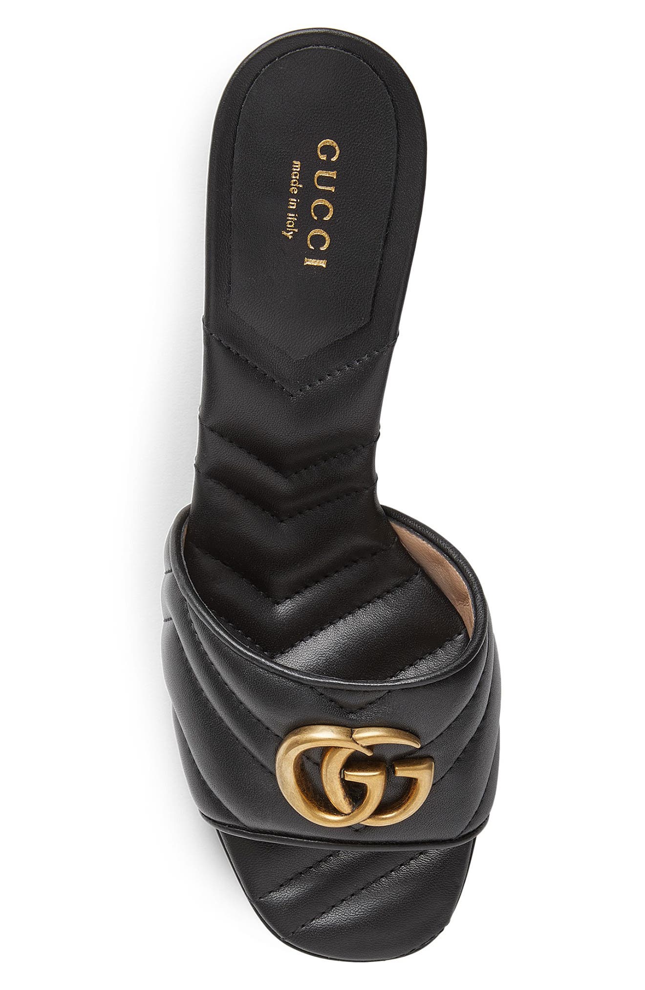 Gucci GG Quilted Slide Sandal, Alternate, color, 