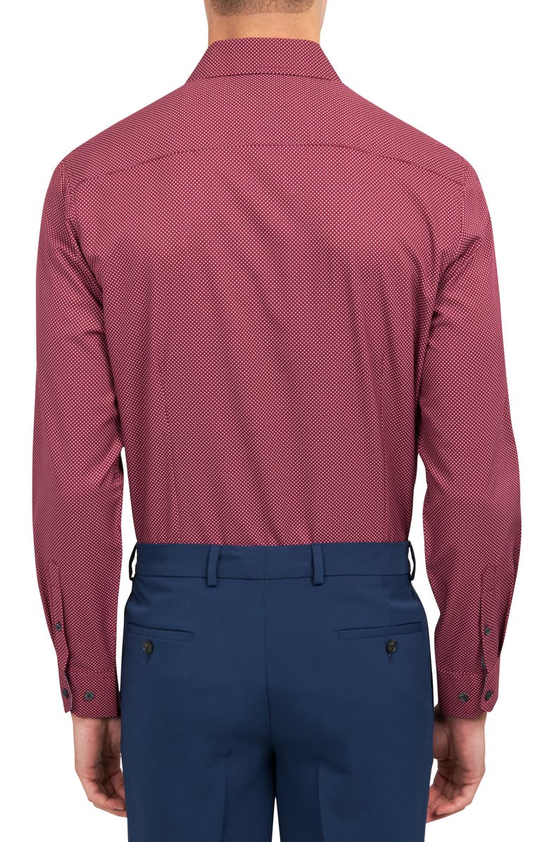 W.R.K Trim Fit Performance Stretch Dot Dress Shirt, Alternate, color,
