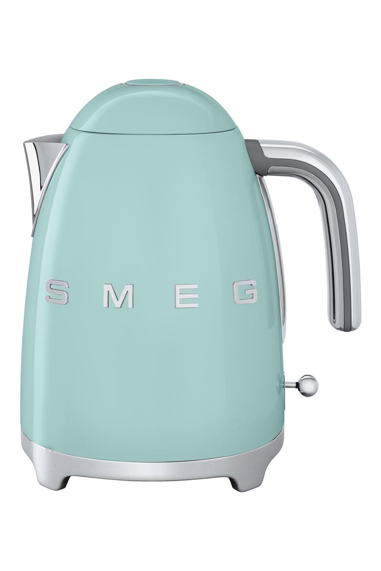 '50s Retro Style Electric Kettle, Main, color, PASTEL GREEN