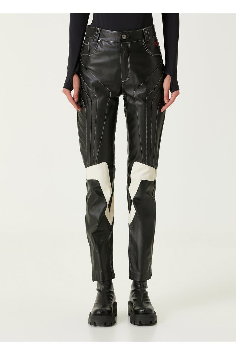 Boomerang Leather Pant, Alternate, color, Black