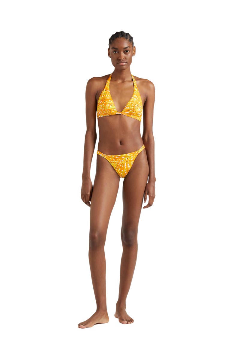 Vilebrequin Women's Palm Leaves Tanga Bikini Bottom, Main, color, Mangue