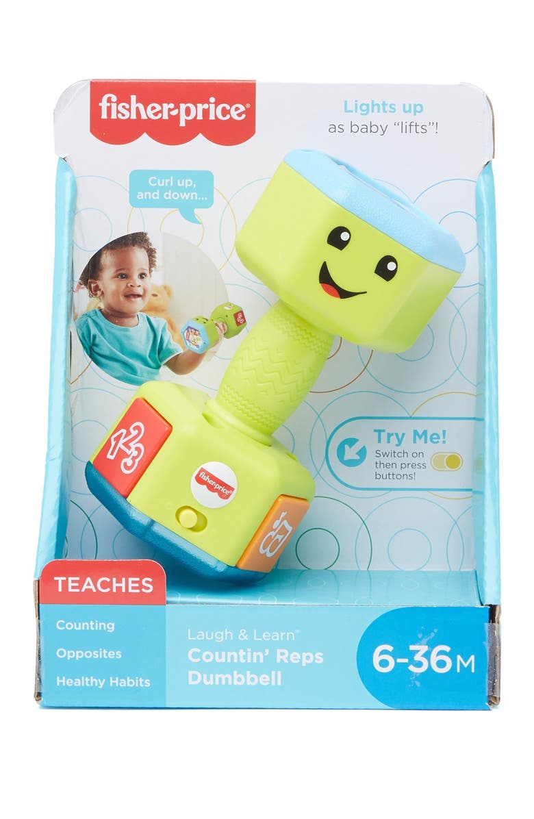 FISHER PRICE Laugh & Learn<sup>®</sup> Counting Reps Dumbbell, Main, color,