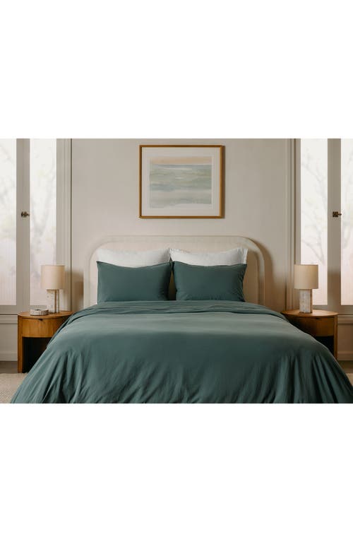 Parachute Organic Cotton Duvet Cover In Green