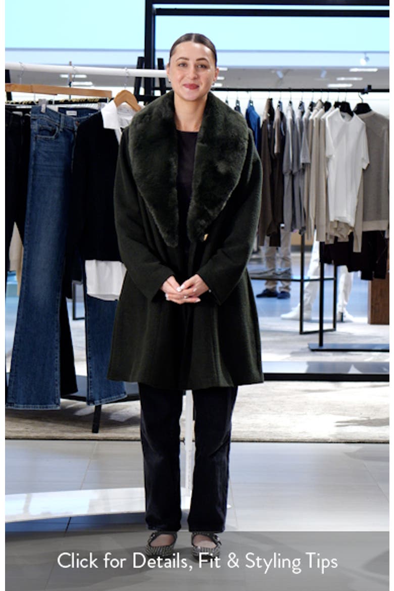 Grammy Coat with Faux Fur Collar video