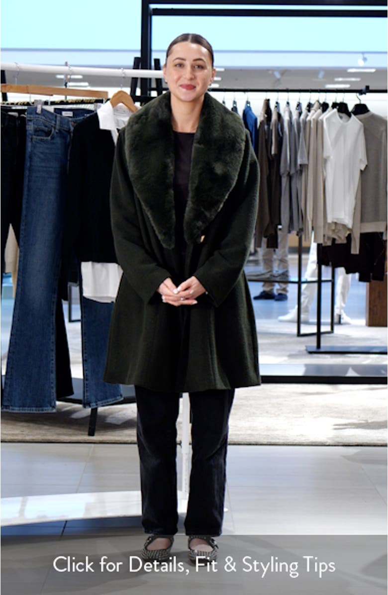 Grammy Coat with Faux Fur Collar, sales video thumbnail
