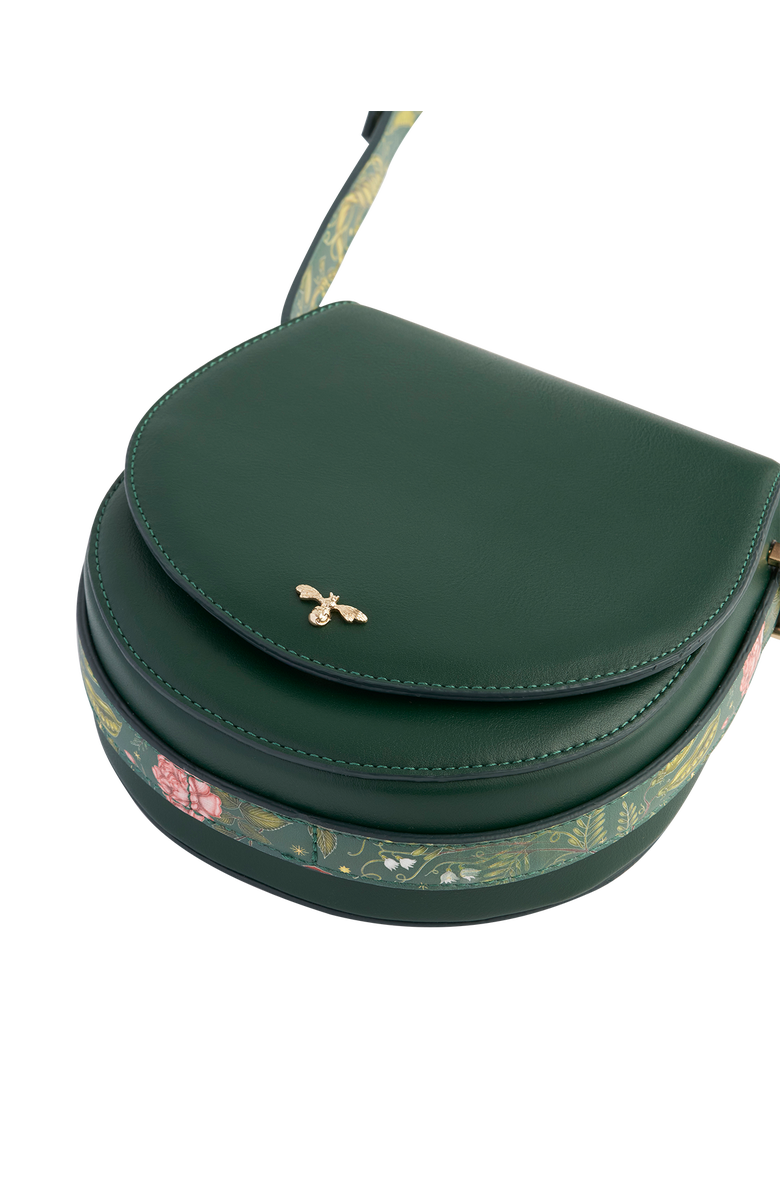 Fable England Into the Woods Green Saddle Bag, Alternate, color, Green
