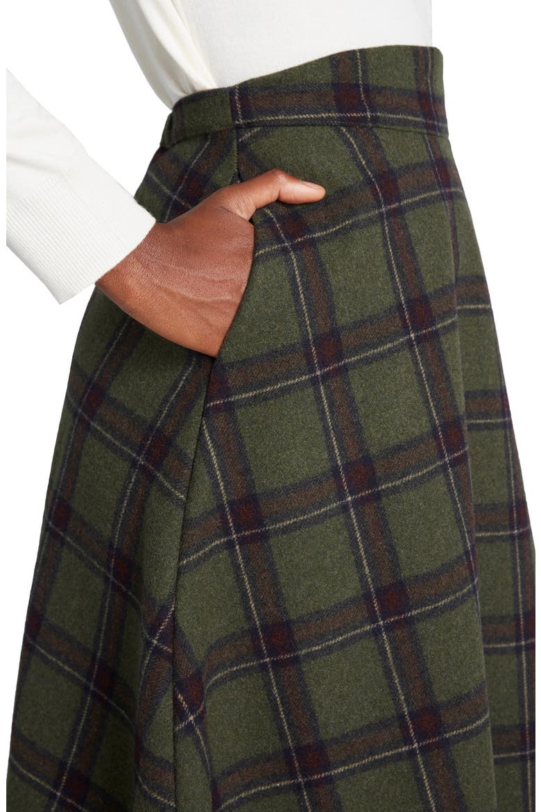 Prim Class Hero Plaid Skirt, Alternate, color, GREEN PLAID